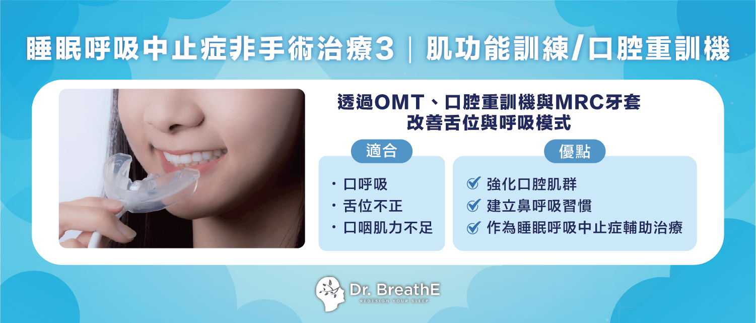 睡眠呼吸中止症非手術治療3|肌功能訓練-口腔重訓機